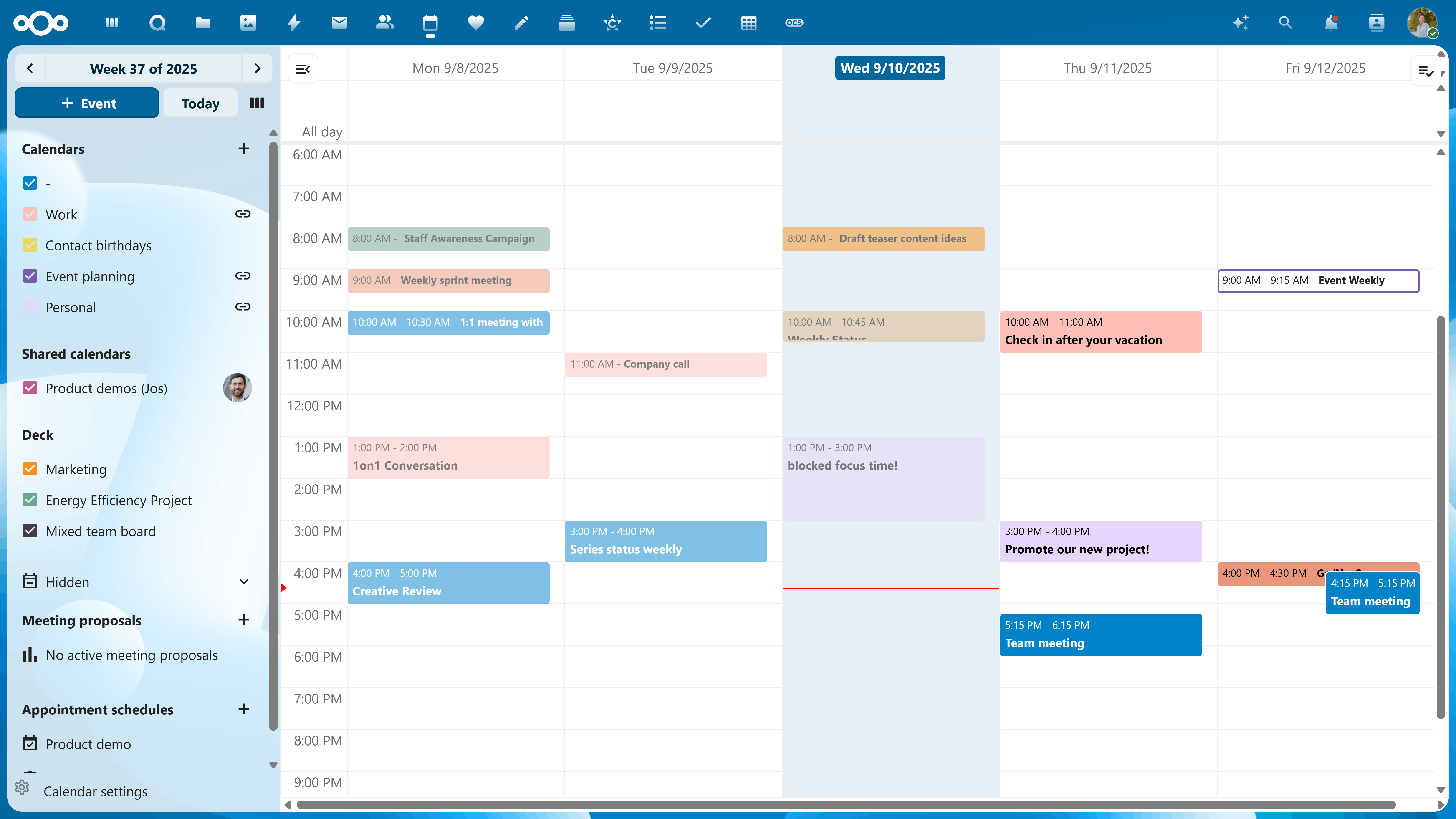 Nextcloud Groupware